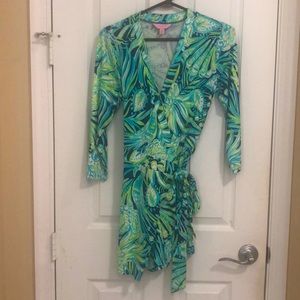 Lilly Pulitzer Karlie Wrap Romper size S.
